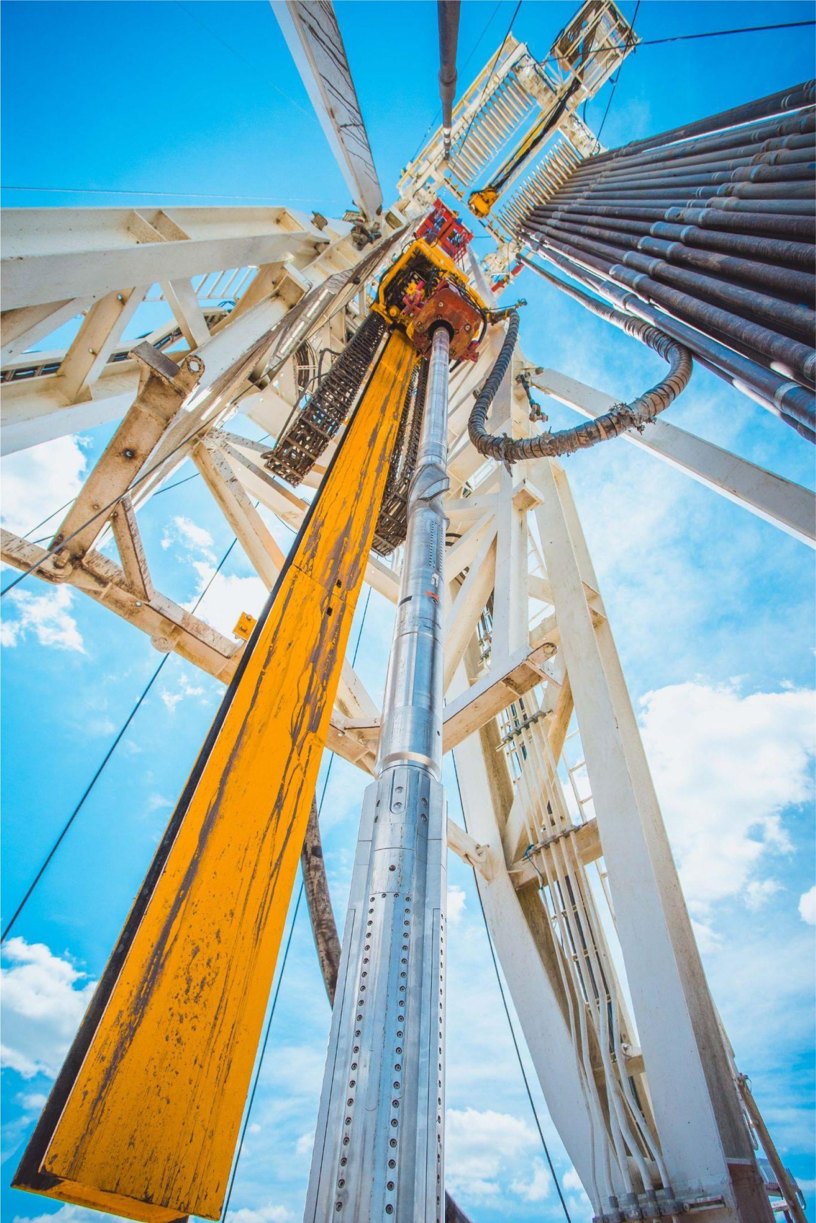 Rig structure against the sky
